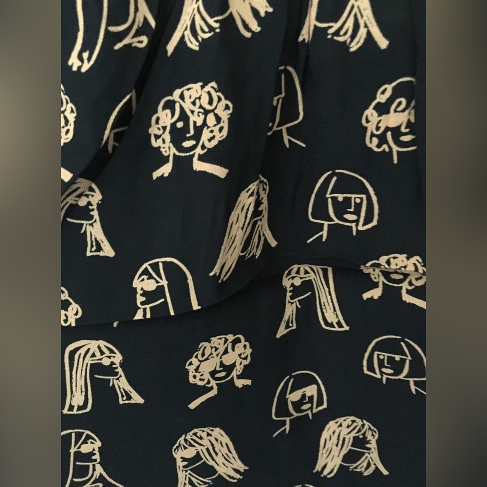 Printed Button-down Top - Picture 2 of 6
